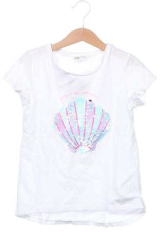 Kinder Shirt H&M, Größe 6-7y/ 122-128 cm, Farbe Weiß, Preis 6,00 €
