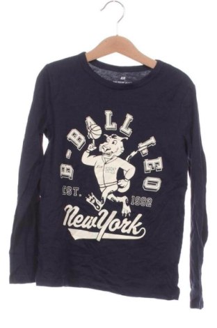 Kinder Shirt H&M, Größe 6-7y/ 122-128 cm, Farbe Blau, Preis 7,99 €