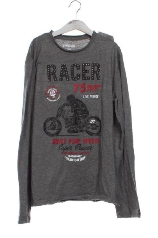 Kinder Shirt Terranova, Größe 11-12y/ 152-158 cm, Farbe Grau, Preis 7,99 €