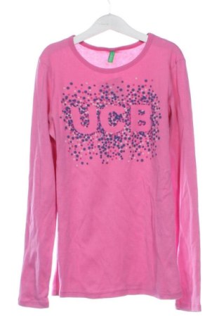 Dziecięca bluzka United Colors Of Benetton, Rozmiar 10-11y/ 146-152 cm, Kolor Różowy, Cena 64,30 zł