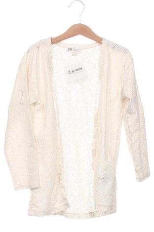 Kinder Strickjacke H&M, Größe 5-6y/ 116-122 cm, Farbe Beige, Preis 11,99 €