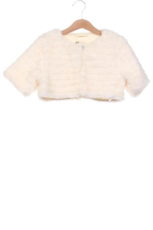 Kinder Strickjacke H&M, Größe 6-7y/ 122-128 cm, Farbe Weiß, Preis 8,63 €