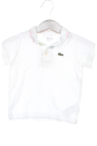 Kinder T-Shirt Lacoste, Größe 6-9m/ 68-74 cm, Farbe Weiß, Preis 17,00 €
