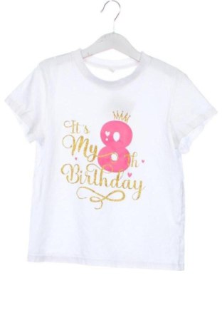 Kinder T-Shirt Unbranded, Größe 7-8y/ 128-134 cm, Farbe Weiß, Preis € 5,75