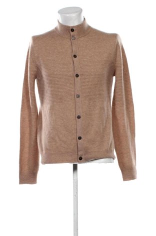 Jachetă tricotată de bărbați Just Cashmere, Mărime M, Culoare Bej, Preț 276,30 Lei
