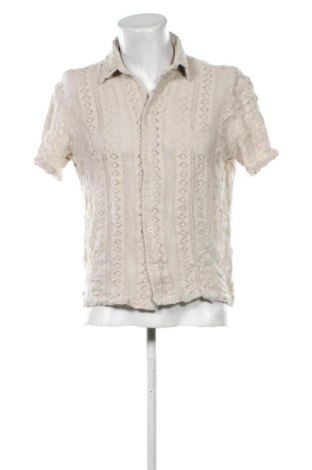 Herrenhemd Bershka, Größe M, Farbe Beige, Preis 19,99 €