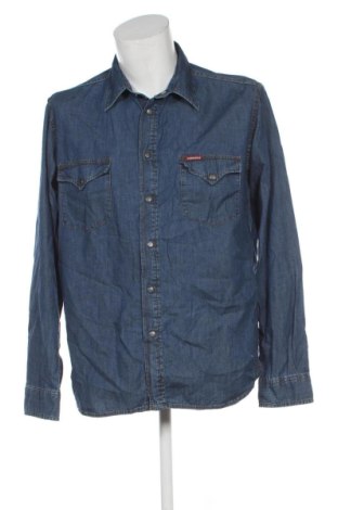 Herrenhemd Carrera Jeans, Größe L, Farbe Blau, Preis € 19,99