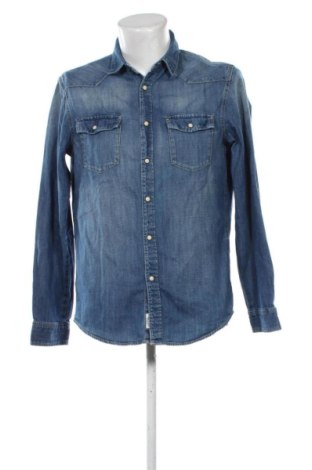 Herrenhemd H&M L.O.G.G., Größe M, Farbe Blau, Preis 14,83 €