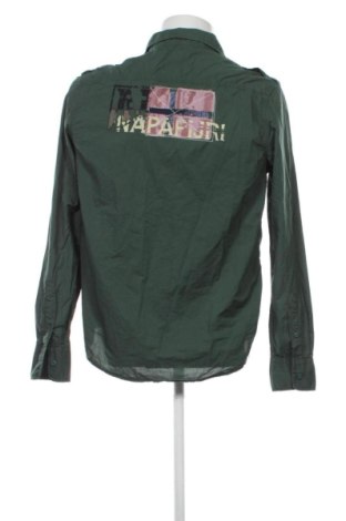 Мъжка риза Napapijri, Размер L, Цвят Зелен, Цена 42,01 €