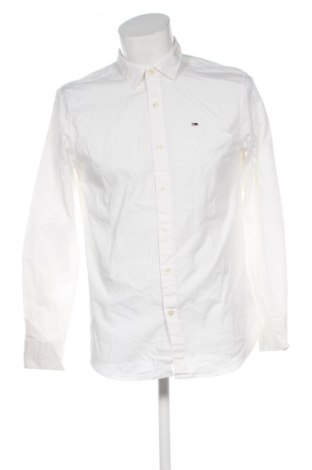 Мъжка риза Tommy Jeans, Размер L, Цвят Бял, Цена 32,21 €