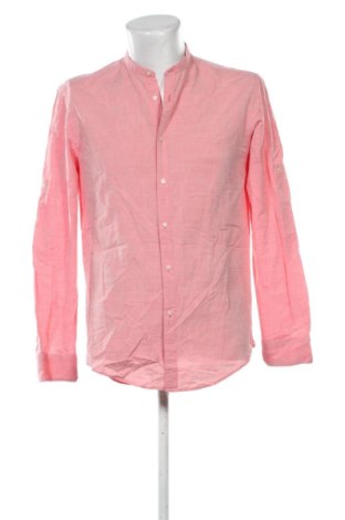 Мъжка риза Zara, Размер L, Цвят Розов, Цена 17,89 €