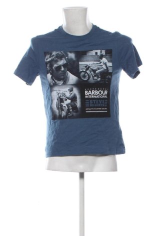 Ανδρικό t-shirt Barbour, Μέγεθος S, Χρώμα Μπλέ, Τιμή 25,99 €