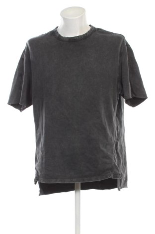 Ανδρικό t-shirt Bershka, Μέγεθος L, Χρώμα Γκρί, Τιμή 10,00 €