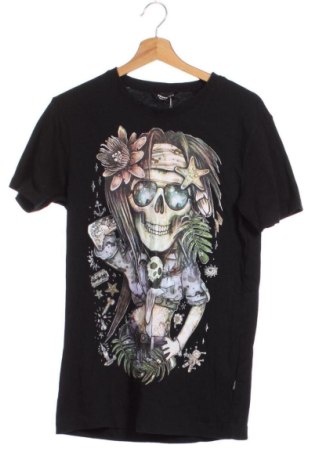 Мъжка тениска Cropp, Размер XS, Цвят Черен, Цена 7,67 €
