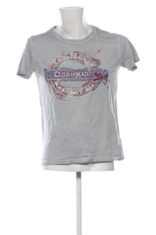 Ανδρικό t-shirt Desigual, Μέγεθος M, Χρώμα Γκρί, Τιμή 16,99 €
