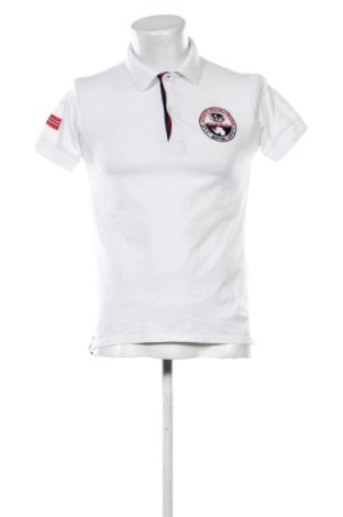 Herren Shirt Napapijri, Größe M, Farbe Weiß, Preis 28,20 €
