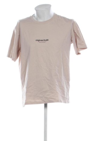 Ανδρικό t-shirt Originals By Jack & Jones, Μέγεθος XL, Χρώμα  Μπέζ, Τιμή 8,99 €, #136171345