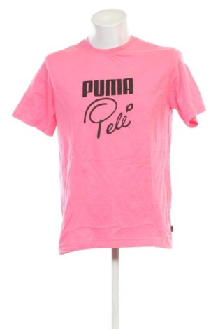 Męski T-shirt PUMA, Rozmiar L, Kolor Różowy, Cena 72,99 zł