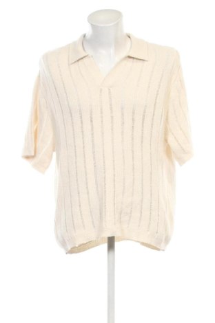 Pulover de bărbați Pull&Bear, Mărime L, Culoare Ecru, Preț 174,75 Lei, #136522580