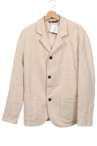 Мъжко сако Zara, Размер M, Цвят Бежов, Цена 28,63 €, #136554956