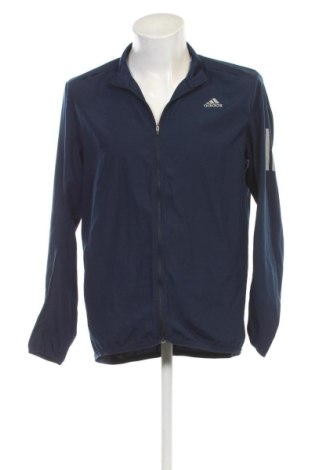 Ανδρική αθλητική ζακέτα Adidas, Μέγεθος M, Χρώμα Μπλέ, Τιμή 29,99 €
