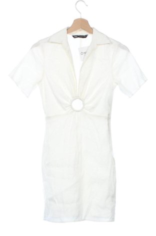 Kleid Zara, Größe XS, Farbe Ecru, Preis 13,81 €