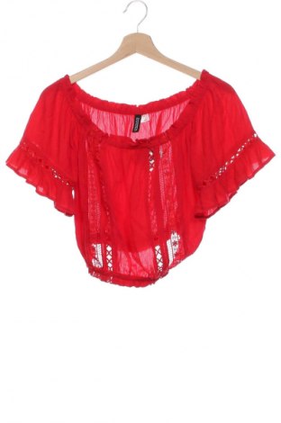 Dámská halenka H&M Divided, Velikost XS, Barva Červená, Cena  49,00 Kč