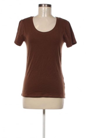 Γυναικείο t-shirt Amisu, Μέγεθος L, Χρώμα Καφέ, Τιμή 10,99 €