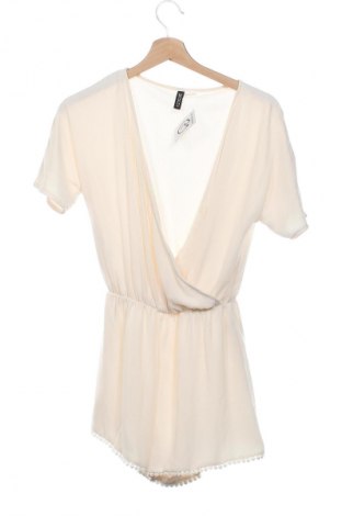Női rövid overál H&M Divided, Méret XS, Szín Ekrü
, Ár 1 469 Ft