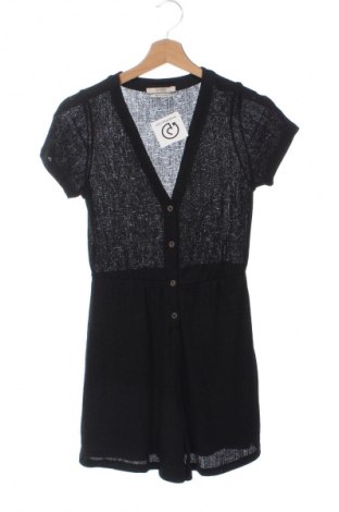 Дамски къс гащеризон Pull&Bear, Размер XS, Цвят Черен, Цена 2,04 €