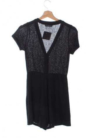 Дамски къс гащеризон Pull&Bear, Размер XS, Цвят Черен, Цена 2,04 €