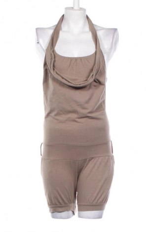 Дамски къс гащеризон Unbranded, Размер S, Цвят Бежов, Цена 2,55 €