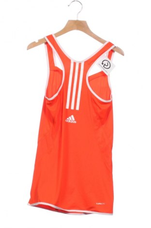 Damen Sporttop Adidas, Größe XXS, Farbe Orange, Preis 10,99 €
