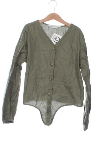 Детска риза H&M, Размер 11-12y/ 152-158 см, Цвят Зелен, Цена 2,04 €