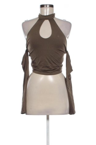 Bluză de femei Bershka, Mărime M, Culoare Verde, Preț 60,99 Lei