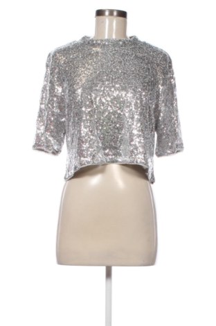 Bluzka damska H&M, Rozmiar L, Kolor Srebrzysty, Cena 51,99 zł