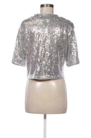 Bluzka damska H&M, Rozmiar L, Kolor Srebrzysty, Cena 51,99 zł