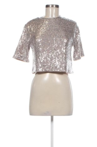 Дамска блуза H&M, Размер S, Цвят Сребрист, Цена 10,22 €