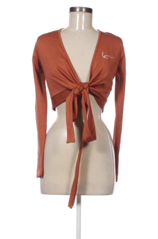 Дамска блуза KAM, Размер S, Цвят Кафяв, Цена 17,89 €