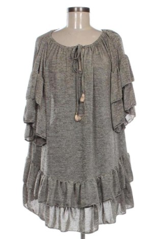 Damen Shirt Pois, Größe 3XL, Farbe Grau, Preis 12,99 €