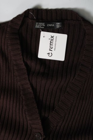 Дамска жилетка Zara, Размер L, Цвят Кафяв, Цена 13,81 €, #136646135