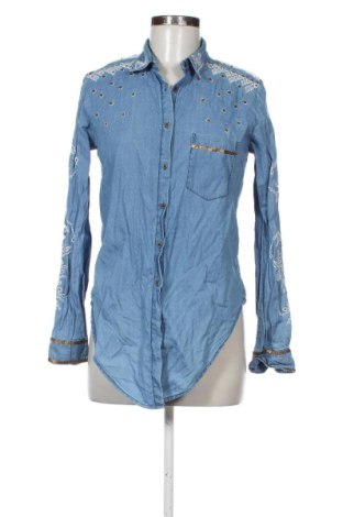 Дамска риза Desigual, Размер S, Цвят Син, Цена 28,20 €