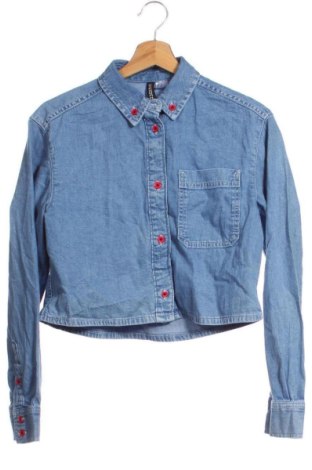 Cămașă de femei H&M, Mărime XS, Culoare Albastru, Preț 79,99 Lei
