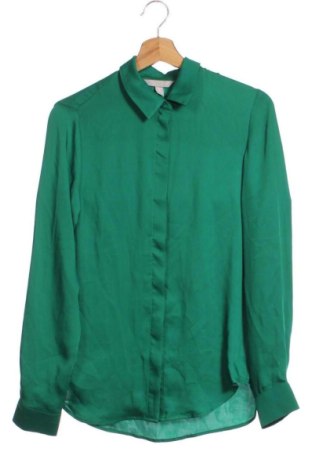 Cămașă de femei H&M, Mărime XXS, Culoare Verde, Preț 67,77 Lei