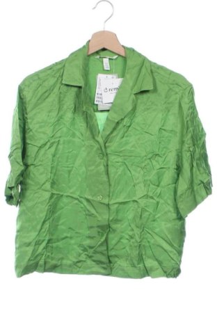 Cămașă de femei H&M, Mărime XS, Culoare Verde, Preț 55,99 Lei, #136640953