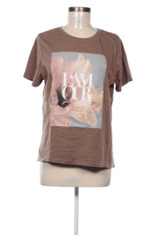 Γυναικείο t-shirt Amisu, Μέγεθος XL, Χρώμα Καφέ, Τιμή 9,00 €