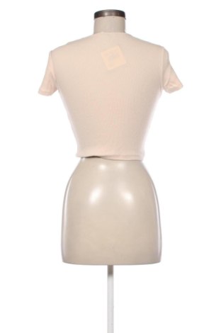 Tricou de femei Bershka, Mărime M, Culoare Bej, Preț 46,92 Lei