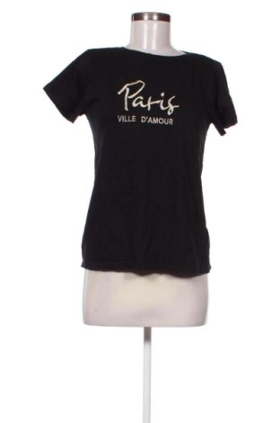 Γυναικείο t-shirt Ever.me by Takko Fashion, Μέγεθος S, Χρώμα Μαύρο, Τιμή 9,00 €