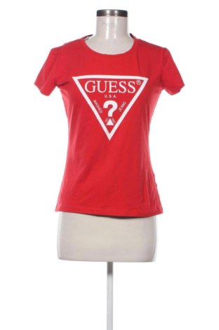 Damski T-shirt Guess, Rozmiar M, Kolor Czerwony, Cena 88,00 zł, #136671349