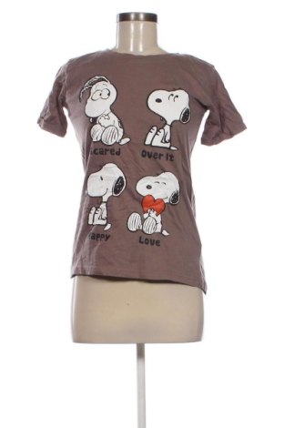 Damski T-shirt Peanuts, Rozmiar S, Kolor Brązowy, Cena 45,99 zł